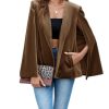 Women's Velvet Cape Blazer Jackets Casual Split Long Sleeve Open Front Coat