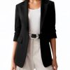 Womens Long Sleeve Blazers Business Casual Solid Lightweight Suit Jacket Office Blazer