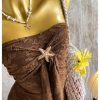 Women's Summer Strapless Tube Dress Drop Waist Ruffle Flowy Mini Dress Beach Sundress