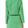 Womens Cropped Tweed Blazer Sets 2 Piece Outfits and Mini Skirt Sets Business Casual Suits