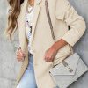 Women's Woolen Blazer Jackets Casual Long Sleeve Notch Lapel Open Front Work Office Blazers