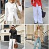 Womens Business Casual Fitted Blazers Collarless Split Hem Work Office Button Down Suit Jackets