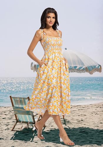 Women's Strapless Bohemian Beach Maxi Dress Casual Tube Top Long Dress Summer Sundress 0215