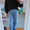 Womens Oversized Cable Knit Sweaters Crew Neck Long Sleeve Fall Chunky Pullover Casual Loose Fit Sweater Tops