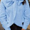 Womens Plaid Shirts Bow Tied Neck Button Down Long Sleeve Casual Dressy Blouse Tops
